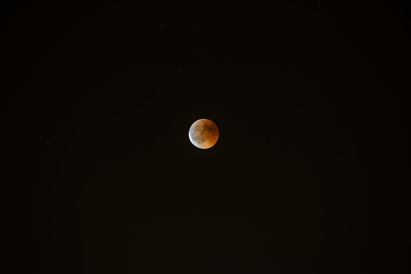 Silhouette during eclipse